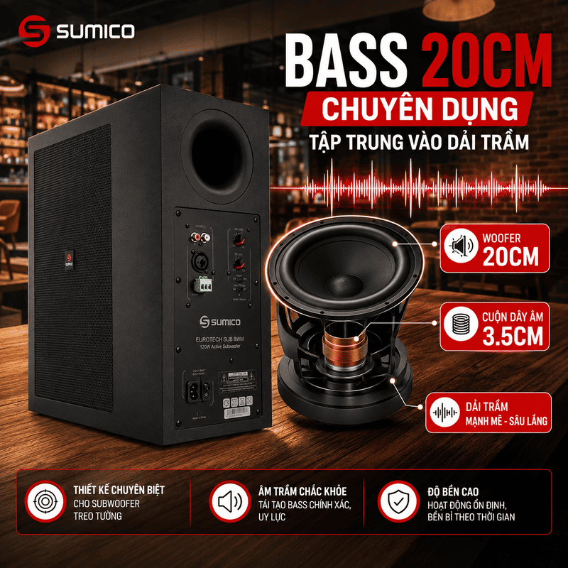 loa sub Sumico Eurotech SUB 8WM