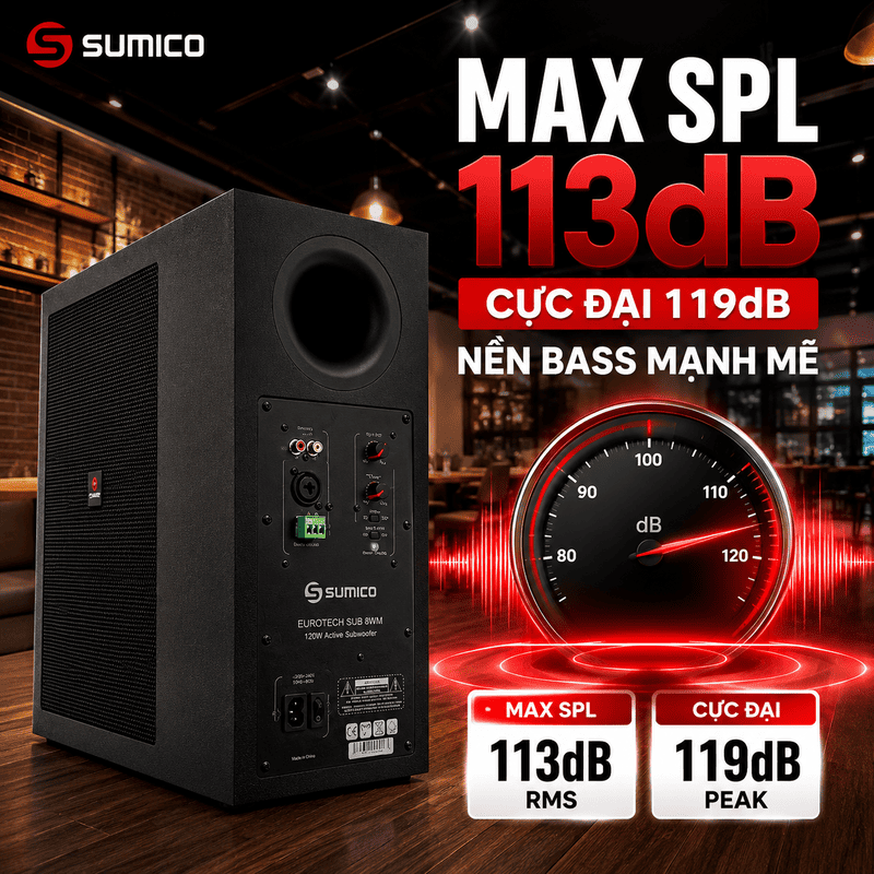 loa sub Sumico Eurotech SUB 8WM