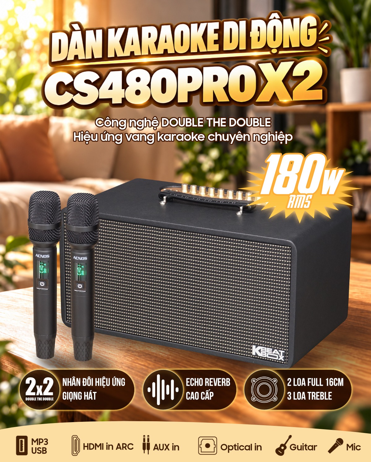 loa xách tay Acnos CS480Pro X2
