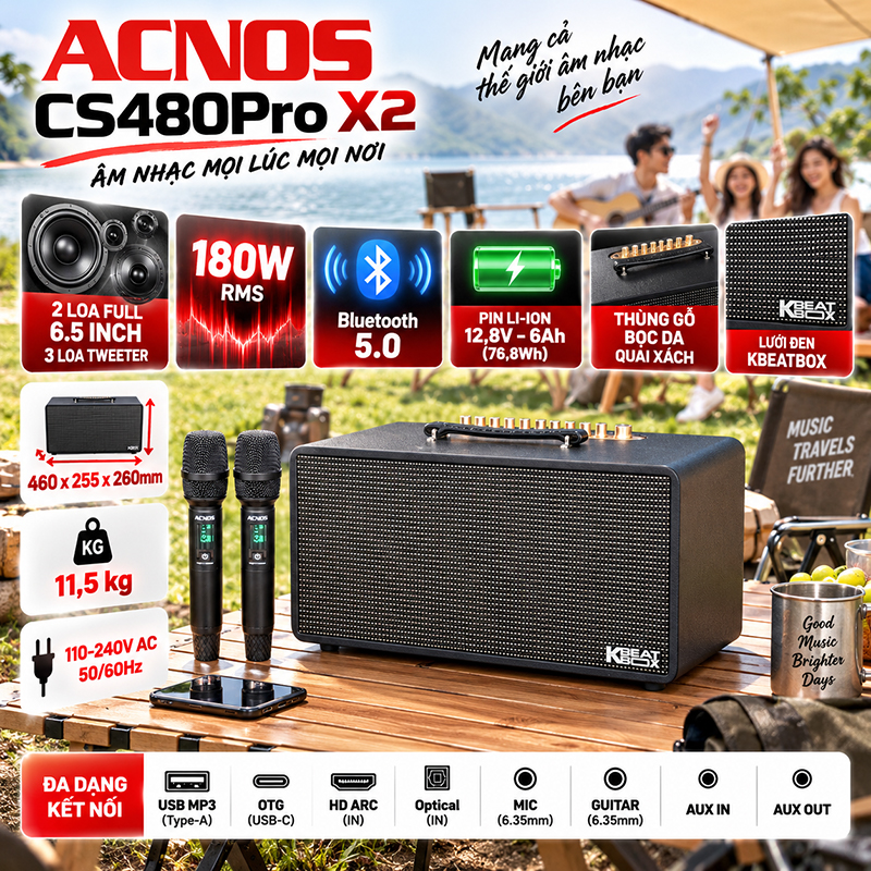 loa xách tay Acnos CS480Pro X2