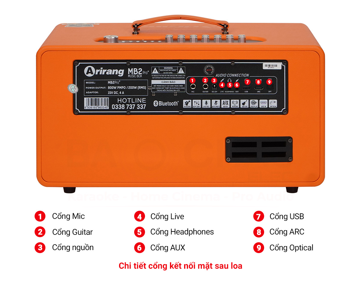 Loa X&aacute;ch Tay Arirang MB2 Pro+ (Plus)