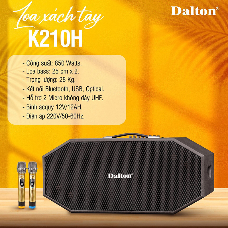 Loa x&aacute;ch tay Dalton K210H