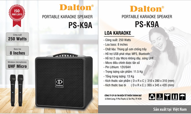 Loa xách tay Dalton PS-K9A