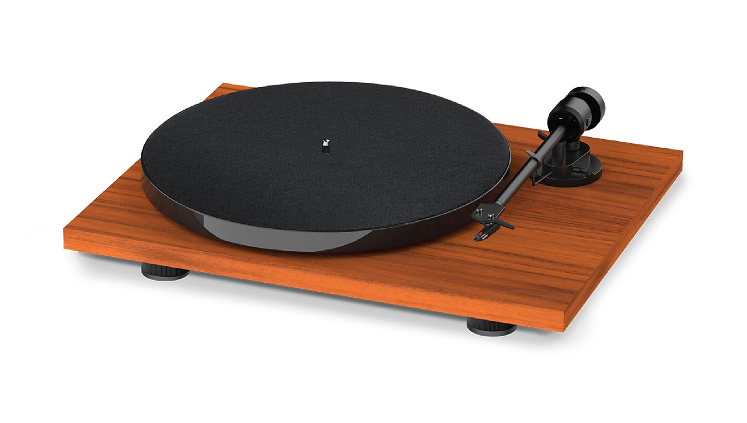 Mâm đĩa than Pro-Ject E1 màu gỗ óc chó