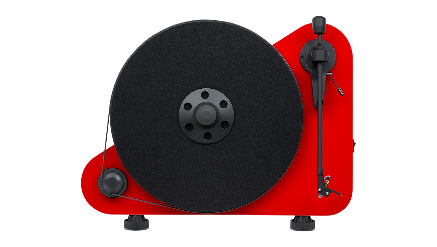 Mâm đĩa than Pro-Ject VT-E màu đỏ