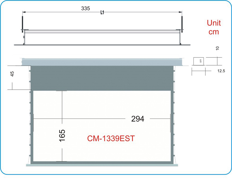 Màn chiếu điện Tab Tension CM-1339EST 133 inch