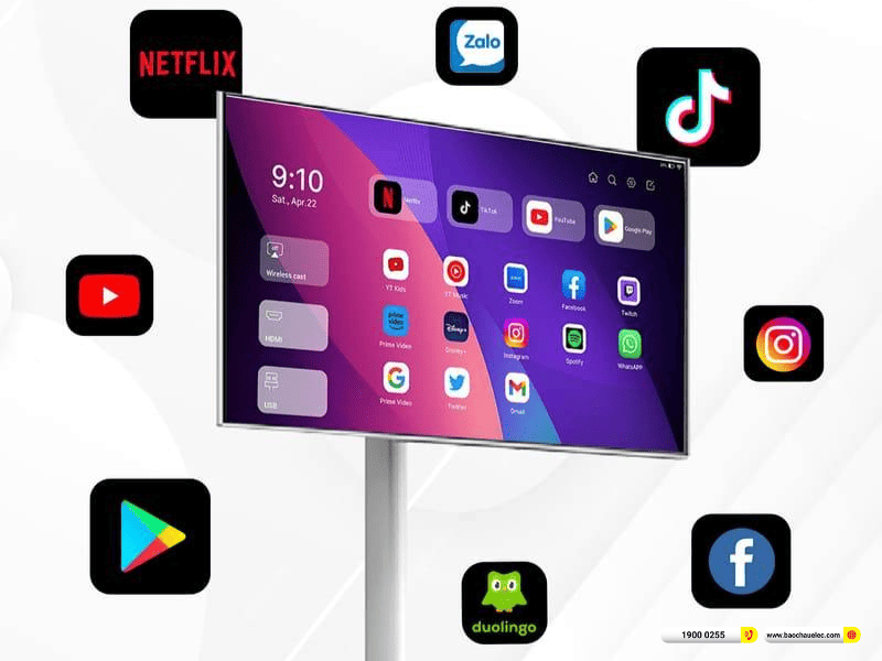 Các ứng dụng giải trí trên màn hình Himedia Home M27