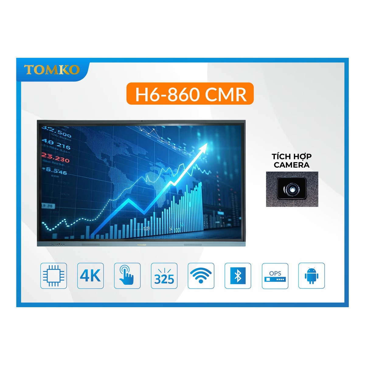 Màn hình tương tác 86 inch TOMKO H6-860 CMR