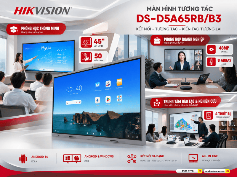 Màn hình tương tác Hikvision DS-D5A65RB/B3