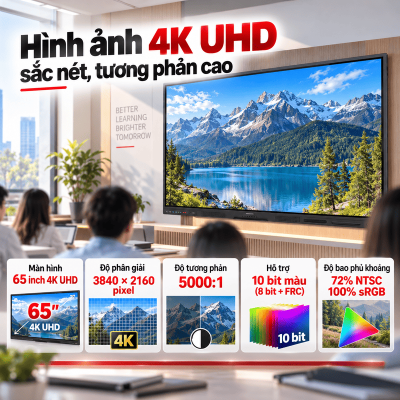 Màn hình tương tác Hikvision DS-D5B65RB/EL