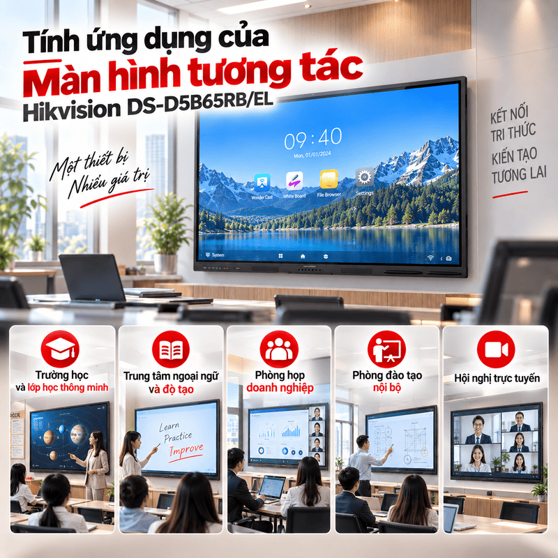 Màn hình tương tác Hikvision DS-D5B65RB/EL