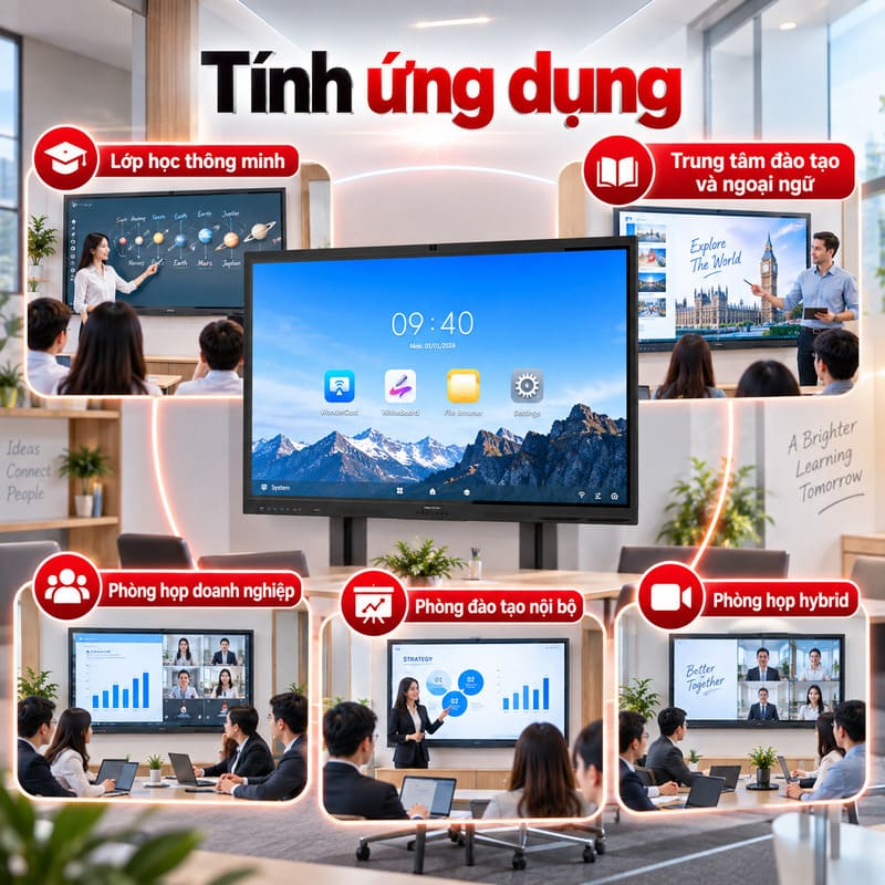 M&agrave;n h&igrave;nh tương t&aacute;c th&ocirc;ng minh Hikvision DS-D5B65RB/FL