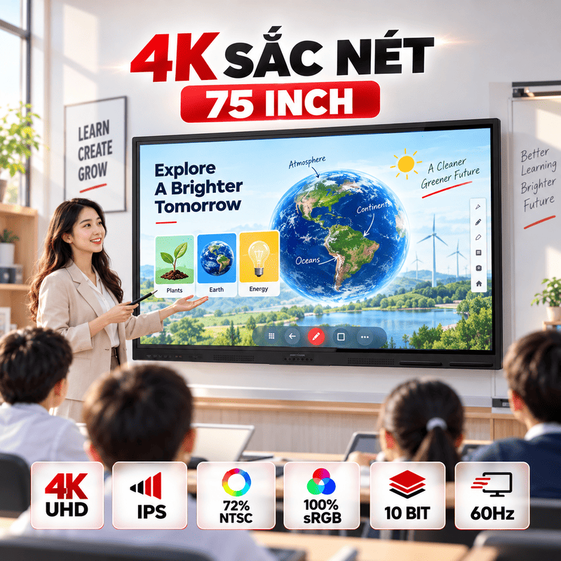 màn hình tương tác Hikvision DS-D5B75RB/EL