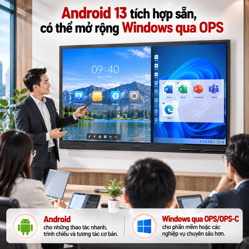 màn hình tương tác Hikvision DS-D5B75RB/EL
