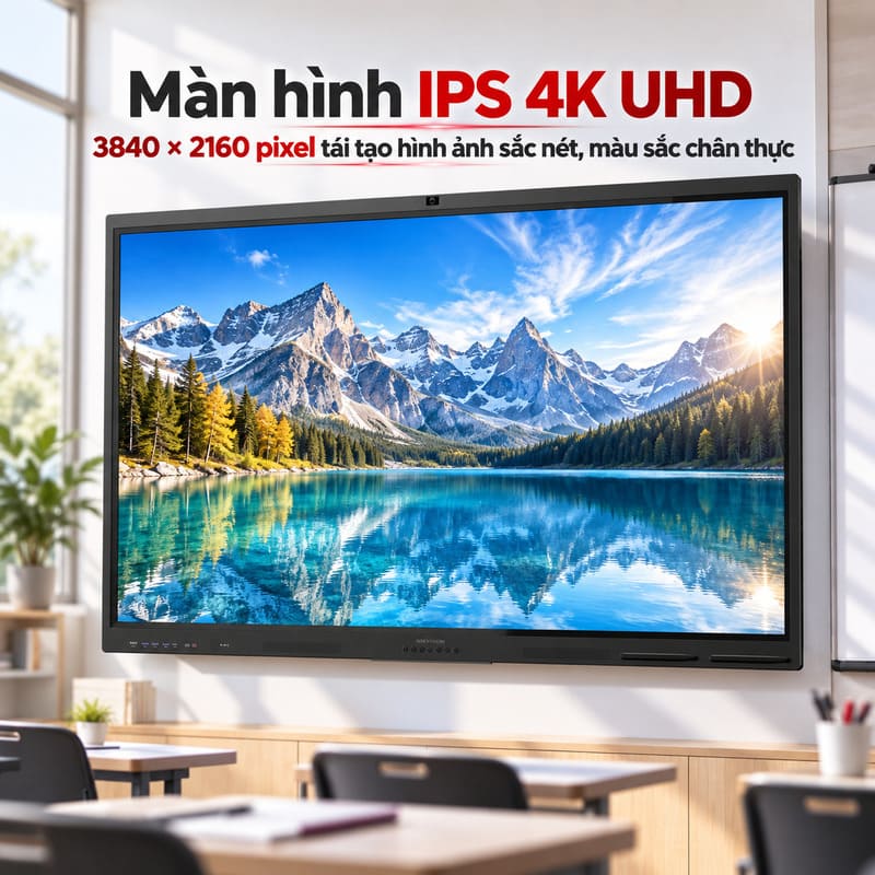 M&agrave;n h&igrave;nh tương t&aacute;c th&ocirc;ng minh Hikvision DS-D5B75RB/FL