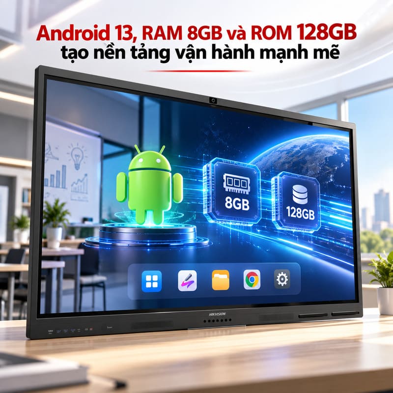 M&agrave;n h&igrave;nh tương t&aacute;c th&ocirc;ng minh Hikvision DS-D5B75RB/FL