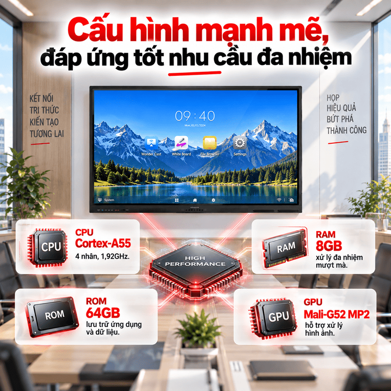 màn hình tương tác Hikvision DS-D5B86RB/EL