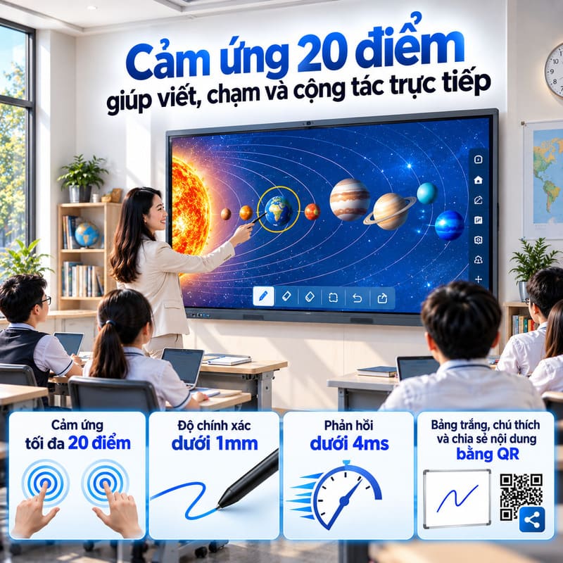 M&agrave;n h&igrave;nh tương t&aacute;c Myvision MV-65H
