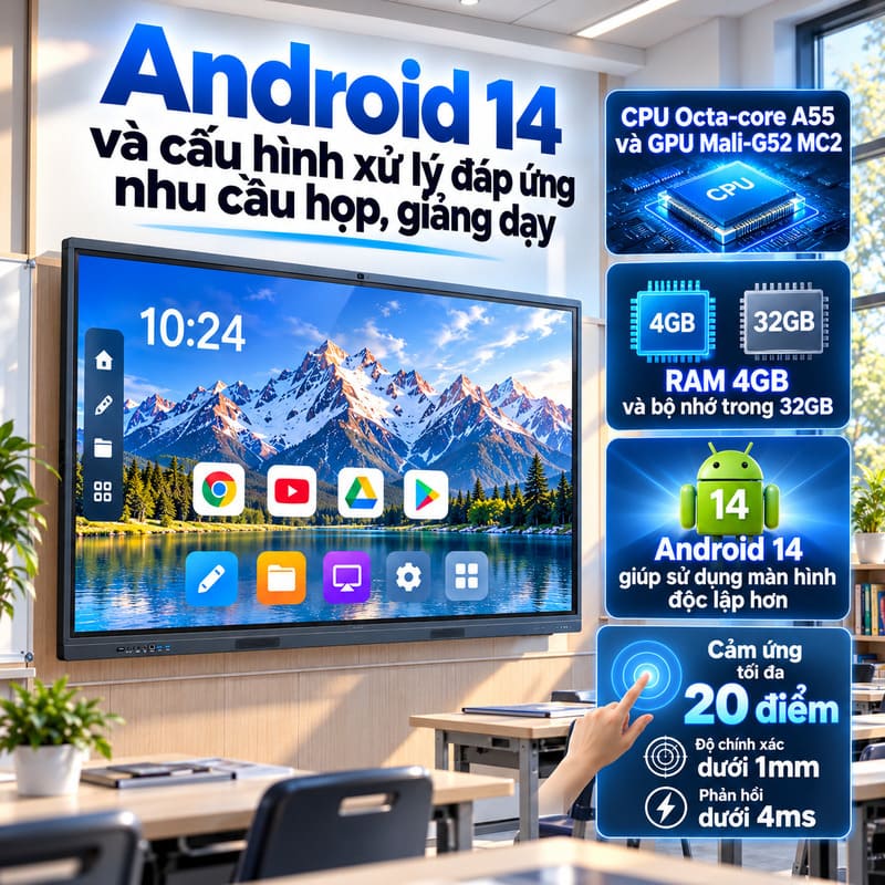 M&agrave;n h&igrave;nh tương t&aacute;c Myvision MV-65H
