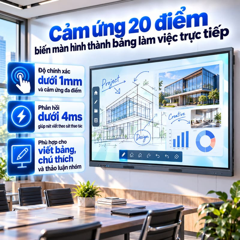 M&agrave;n h&igrave;nh tương t&aacute;c Myvision MV-75H