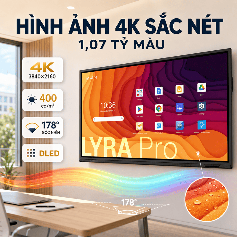 M&agrave;n h&igrave;nh tương t&aacute;c th&ocirc;ng minh Newline TT-8623QA