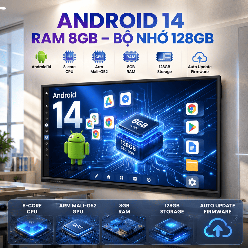M&agrave;n h&igrave;nh tương t&aacute;c th&ocirc;ng minh Newline TT-8623QA