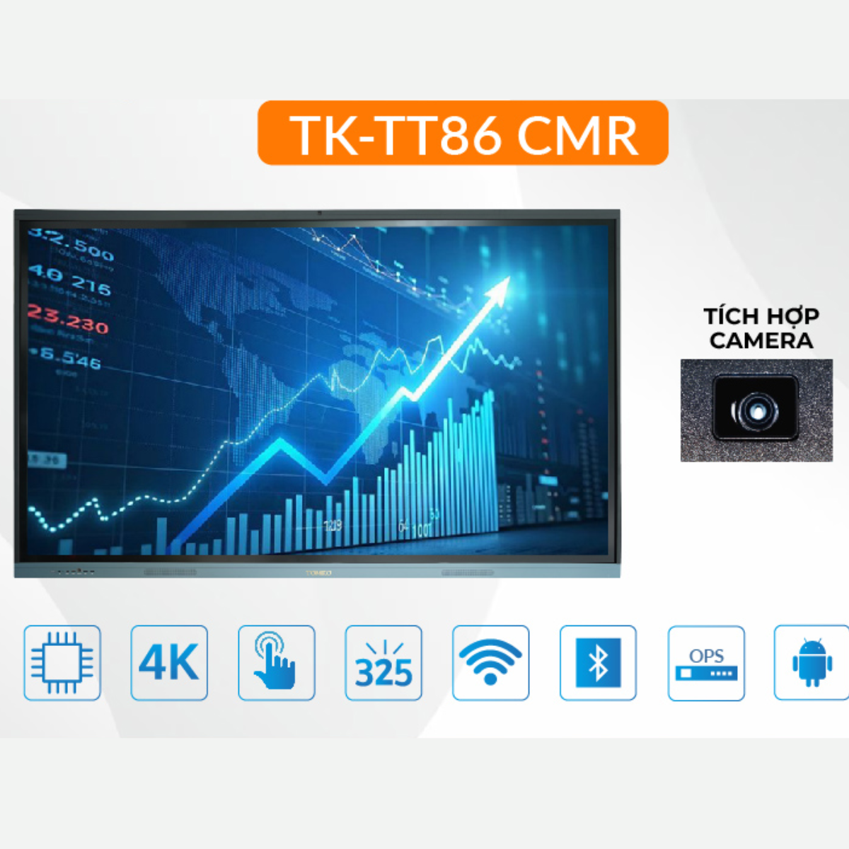 Màn hình tương tác 86 inch Tomko TK-TT86CMR