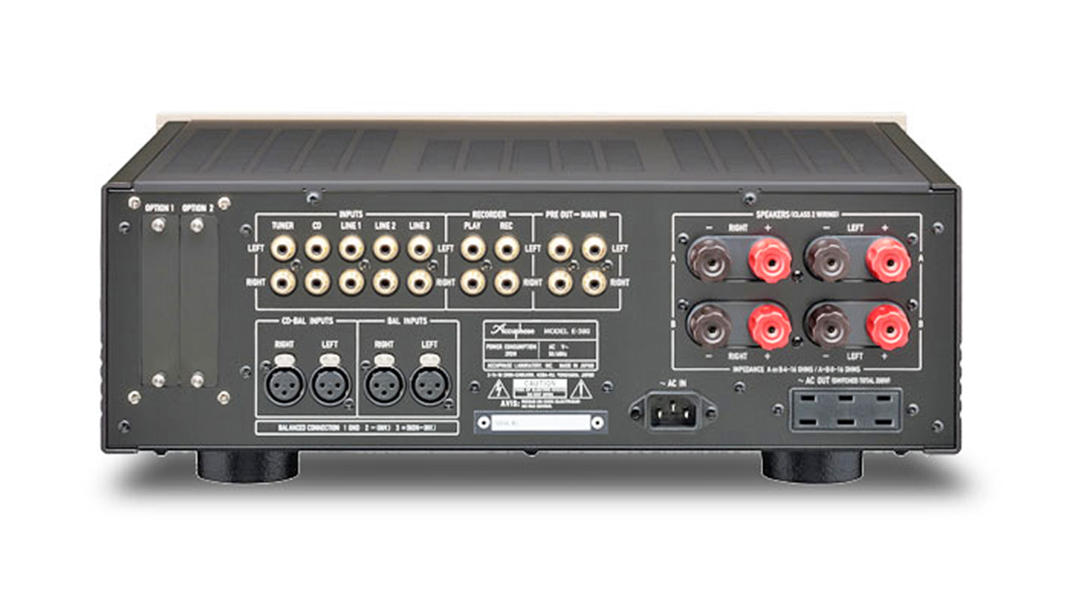 Mặt sau Amply Accuphase E380