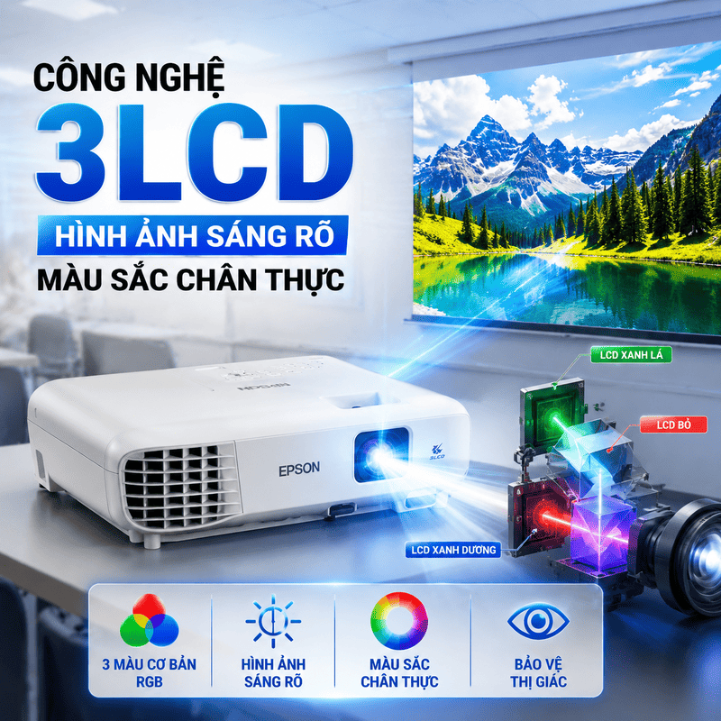 M&aacute;y chiếu Epson EB-E12