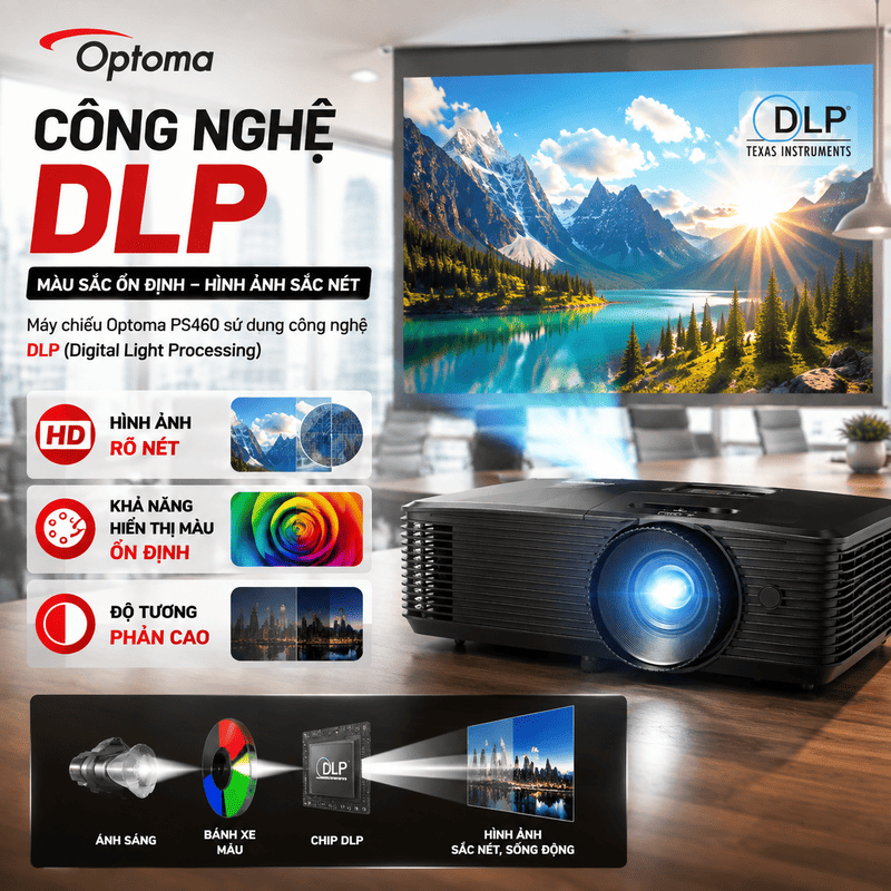 M&aacute;y chiếu Optoma PS460