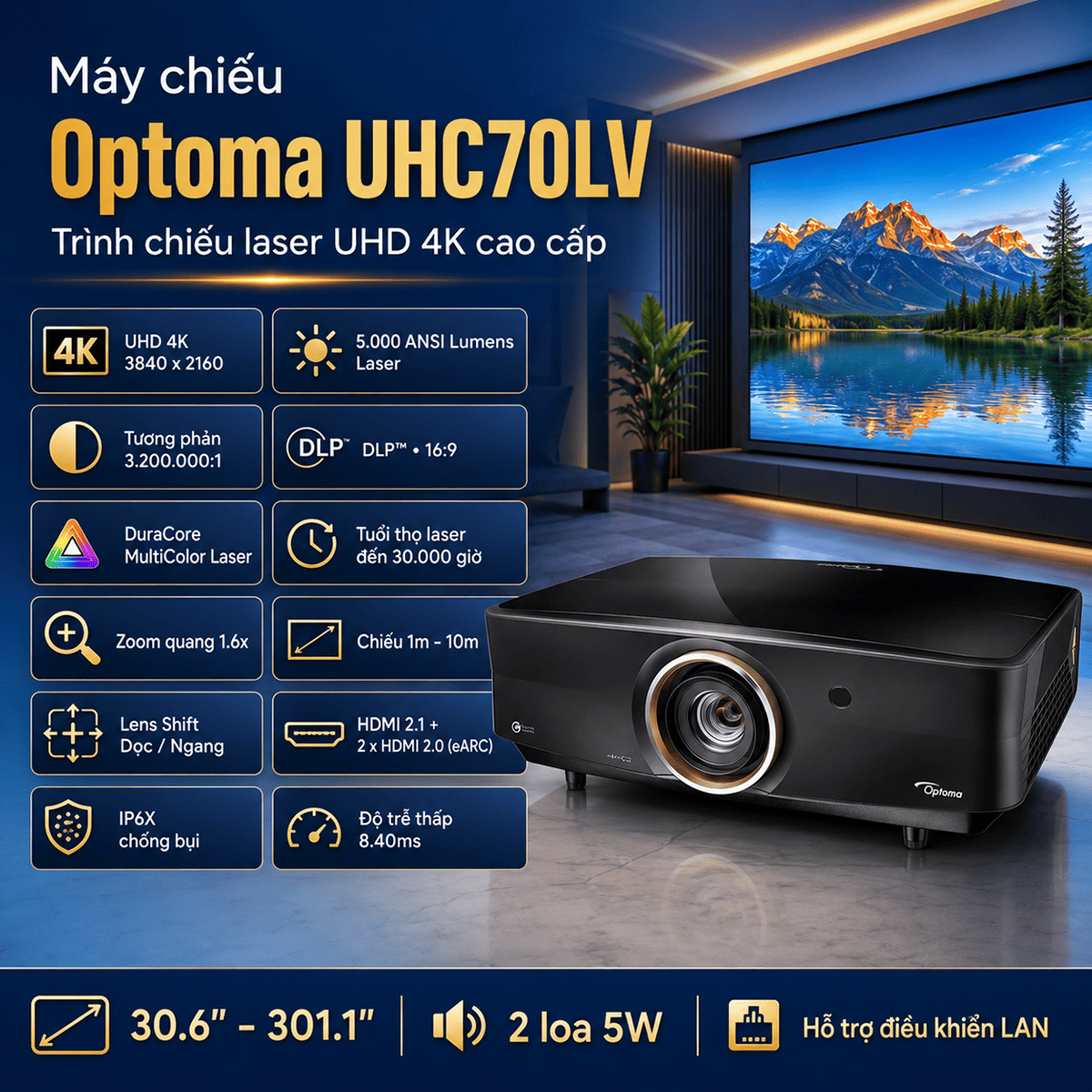 Máy chiếu Optoma UHC70LV