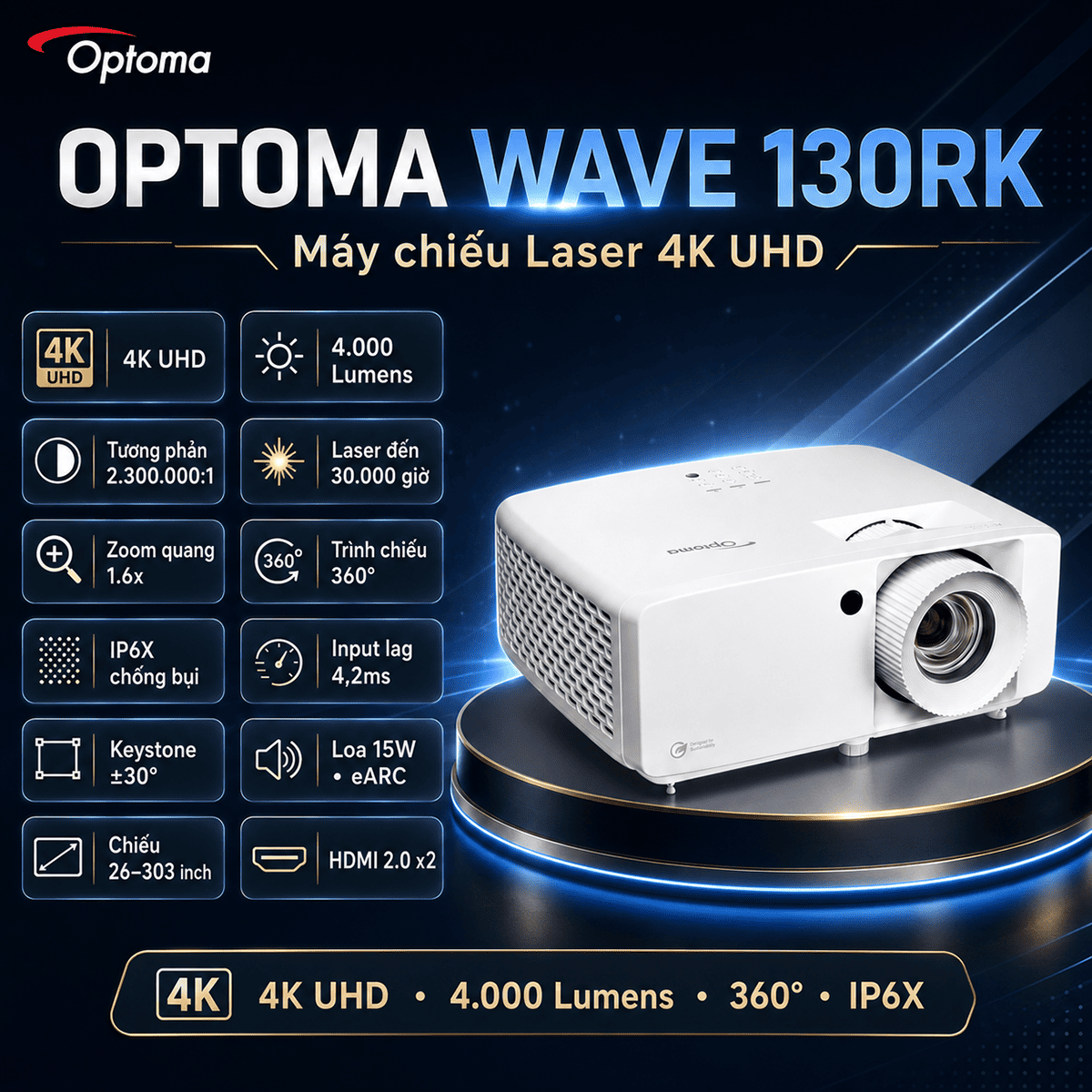 Máy chiếu Optoma Wave 130RK