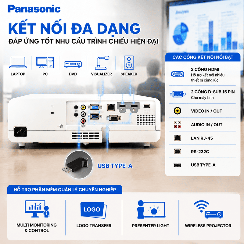 M&aacute;y chiếu Panasonic PT-LB426