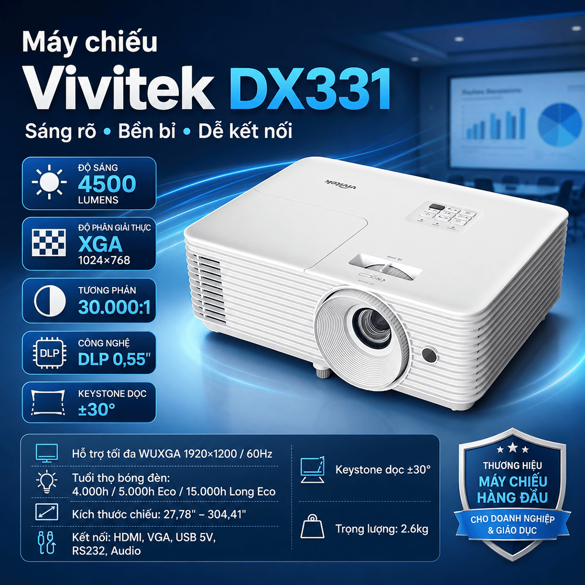 Máy chiếu Vivitek DX331