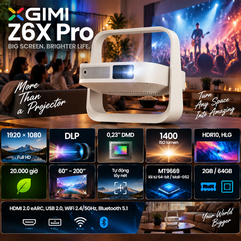 m&aacute;y chiếu XGIMI Z6X Pro