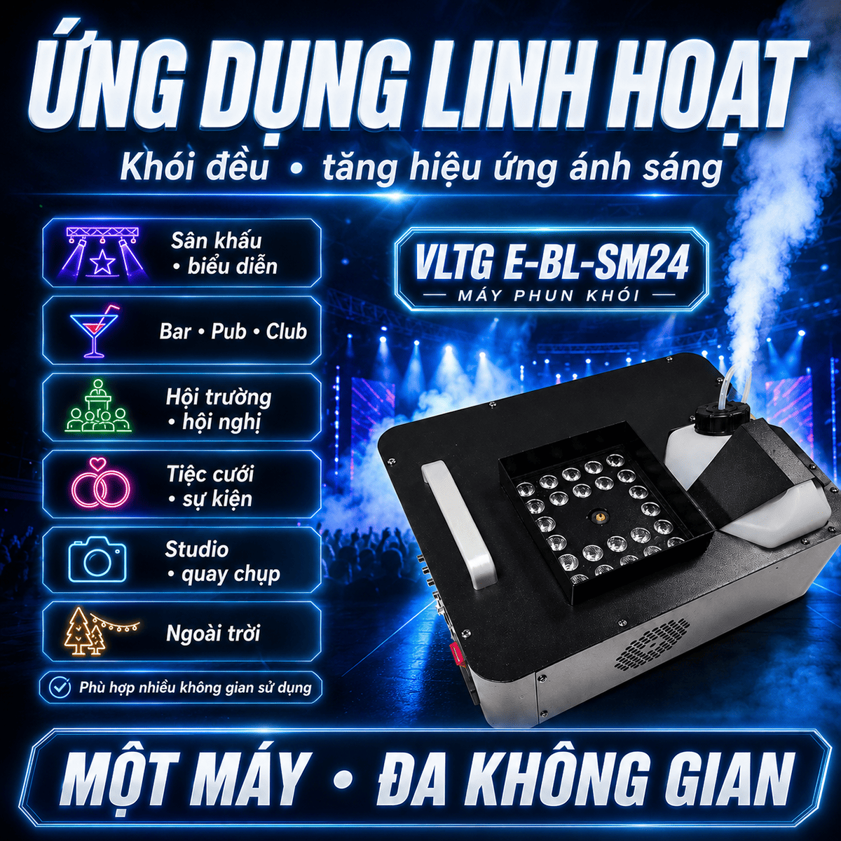 Máy tạo khói VLTG E-BL-SM24