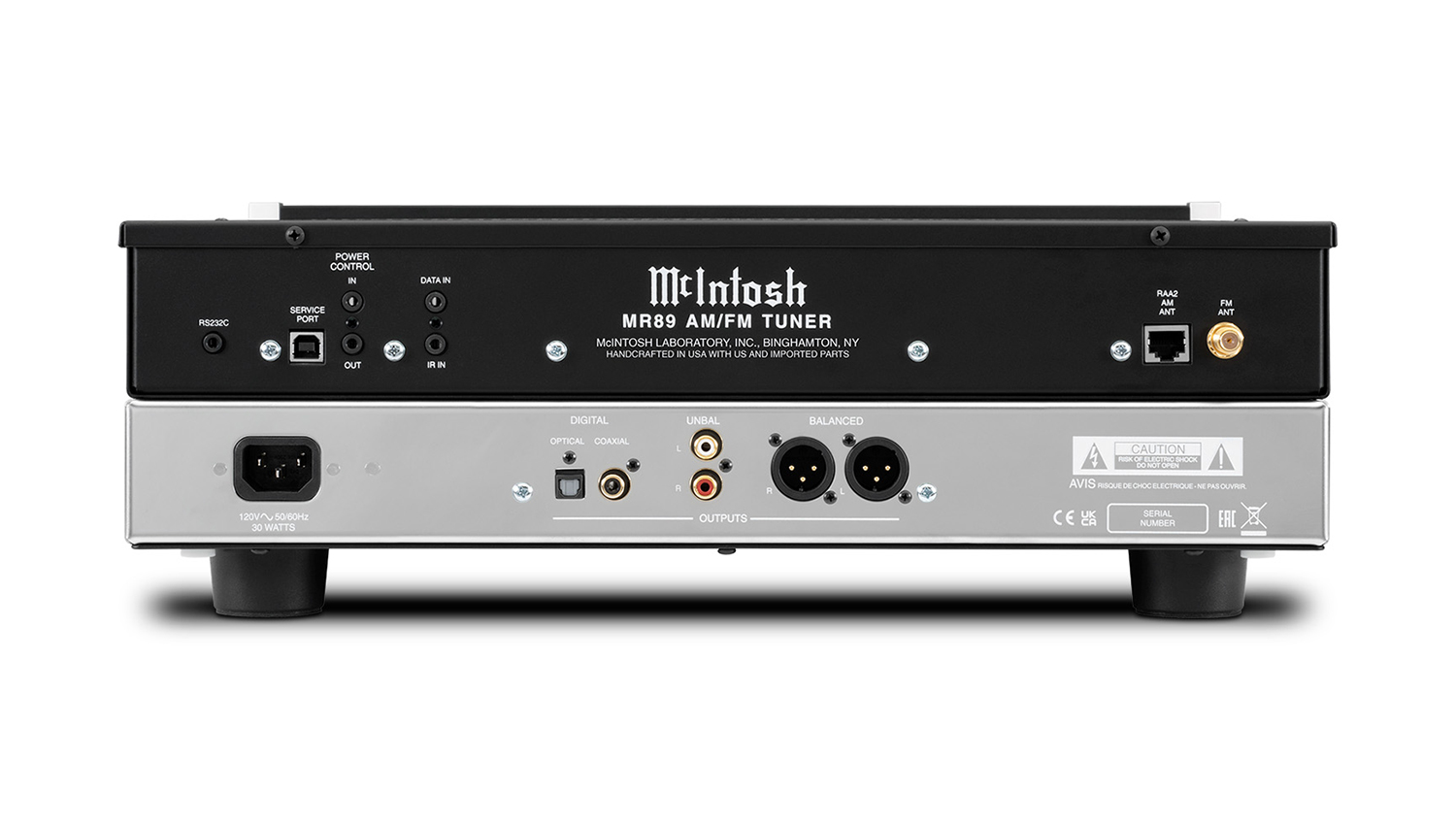 mặt sau Mcintosh MR 89 AM/FM Tuner