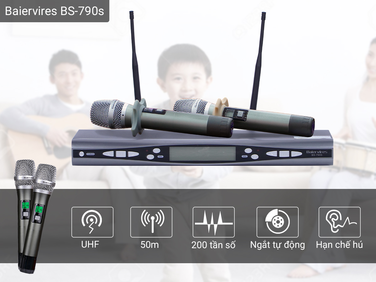 Micro kh&ocirc;ng d&acirc;y Baiervires BS-790s