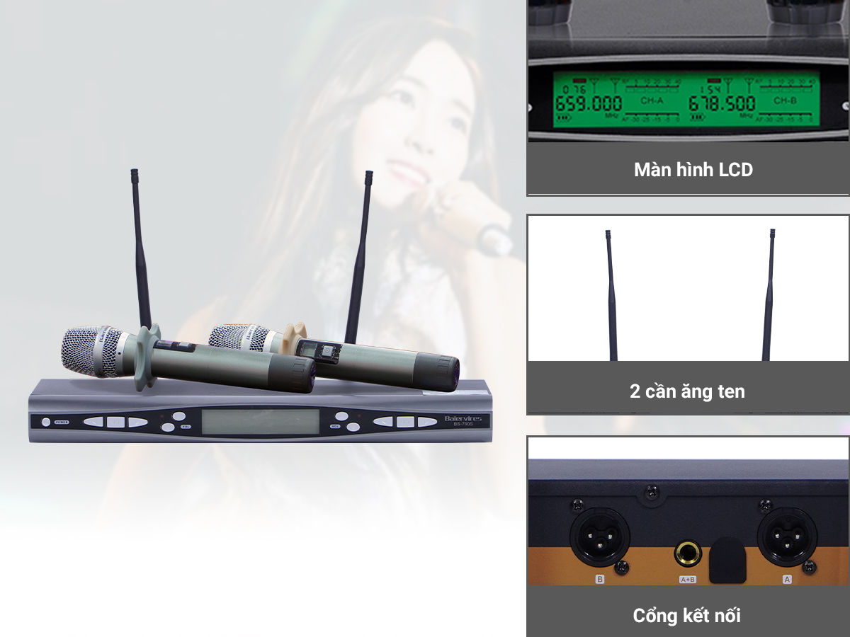 Micro kh&ocirc;ng d&acirc;y Baiervires BS-790s