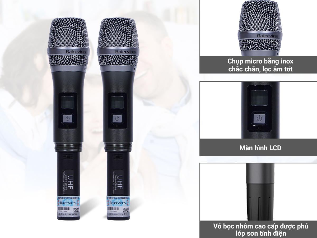Micro kh&ocirc;ng d&acirc;y Baiervires BS-790s