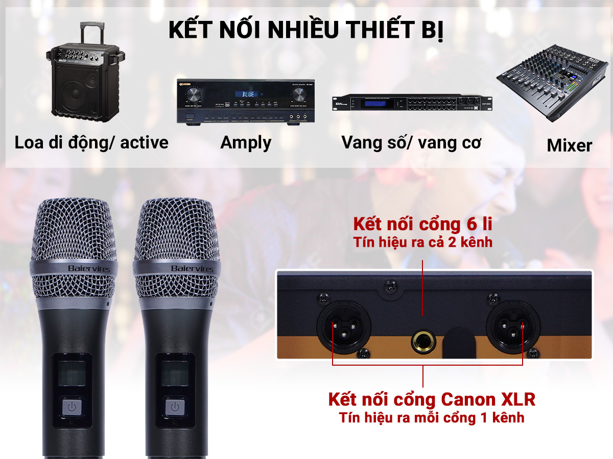 Micro kh&ocirc;ng d&acirc;y Baiervires BS-790s