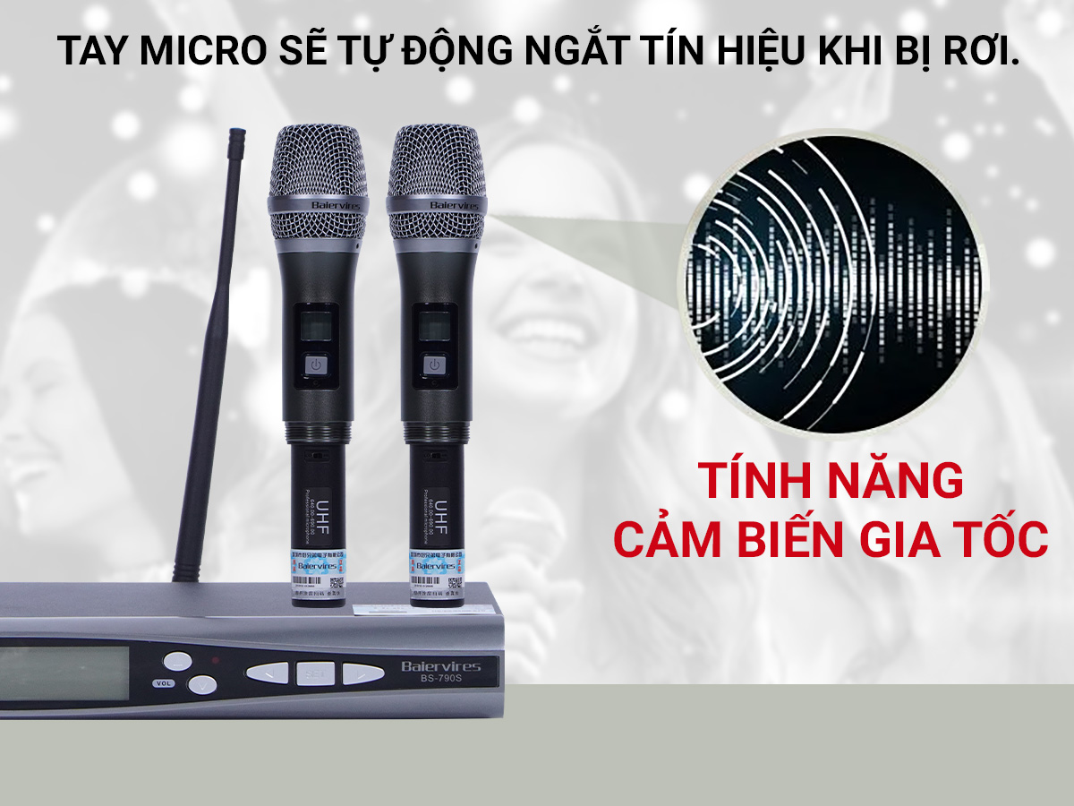 Micro kh&ocirc;ng d&acirc;y Baiervires BS-790s