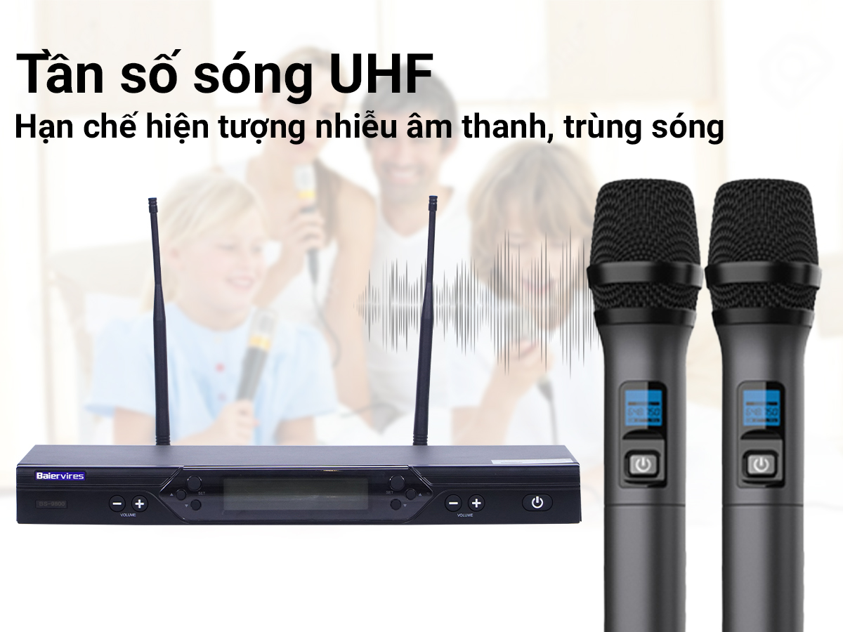 Micro kh&ocirc;ng d&acirc;y Baiervires BS9800