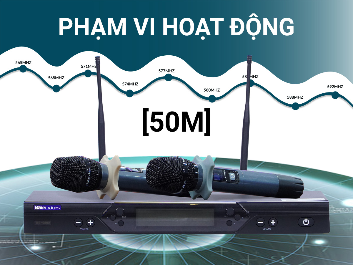 Micro kh&ocirc;ng d&acirc;y Baiervires BS9800