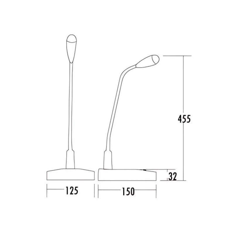Micro cổ ngỗng ITC T-621A (Có chuông) - Hình 2