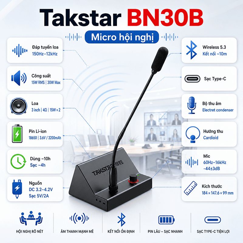 Micro hội nghị Takstar BN30B