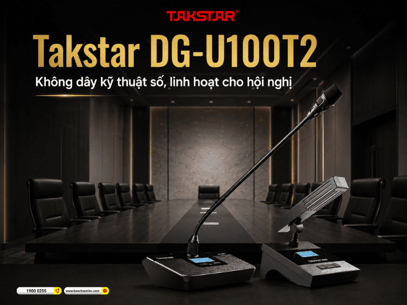 Micro hội nghị kh&ocirc;ng d&acirc;y Takstar DG-U100T2