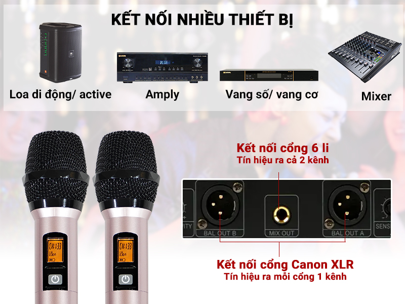 Micro kh&ocirc;ng d&acirc;y BIK VK- M51