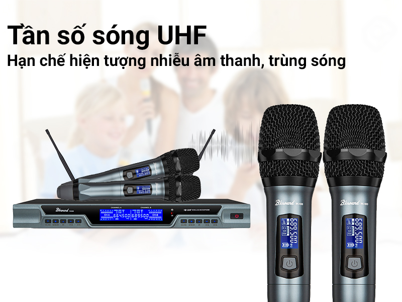 Micro kh&ocirc;ng d&acirc;y Bksound M200