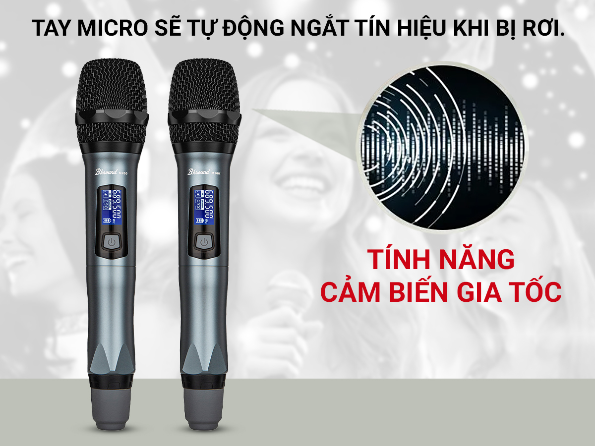 Micro kh&ocirc;ng d&acirc;y Bksound M200